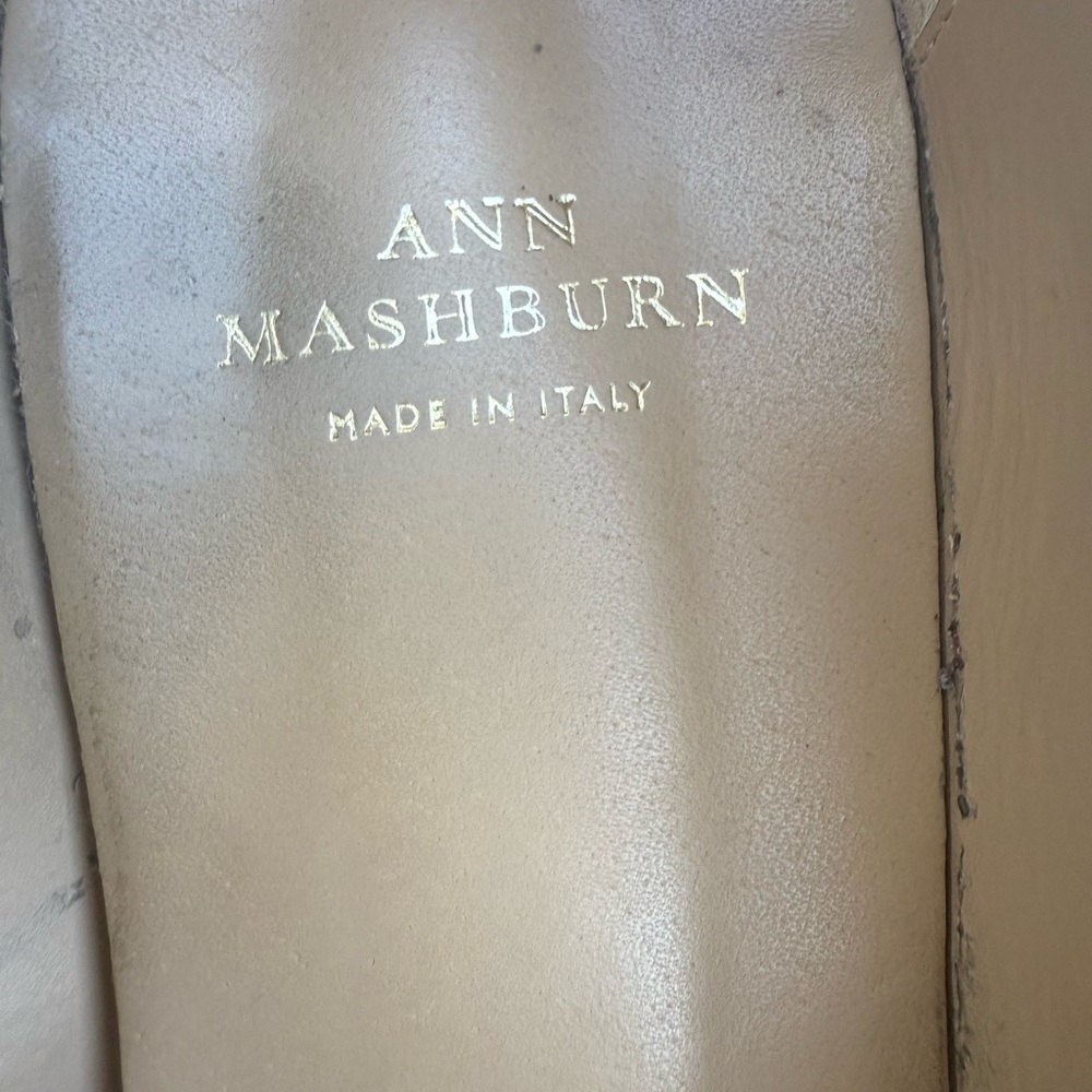 ANN MASHBURN Powder Blue Suede Low Block Heel Pumps with Decorative Buckle - Picture 5 of 14